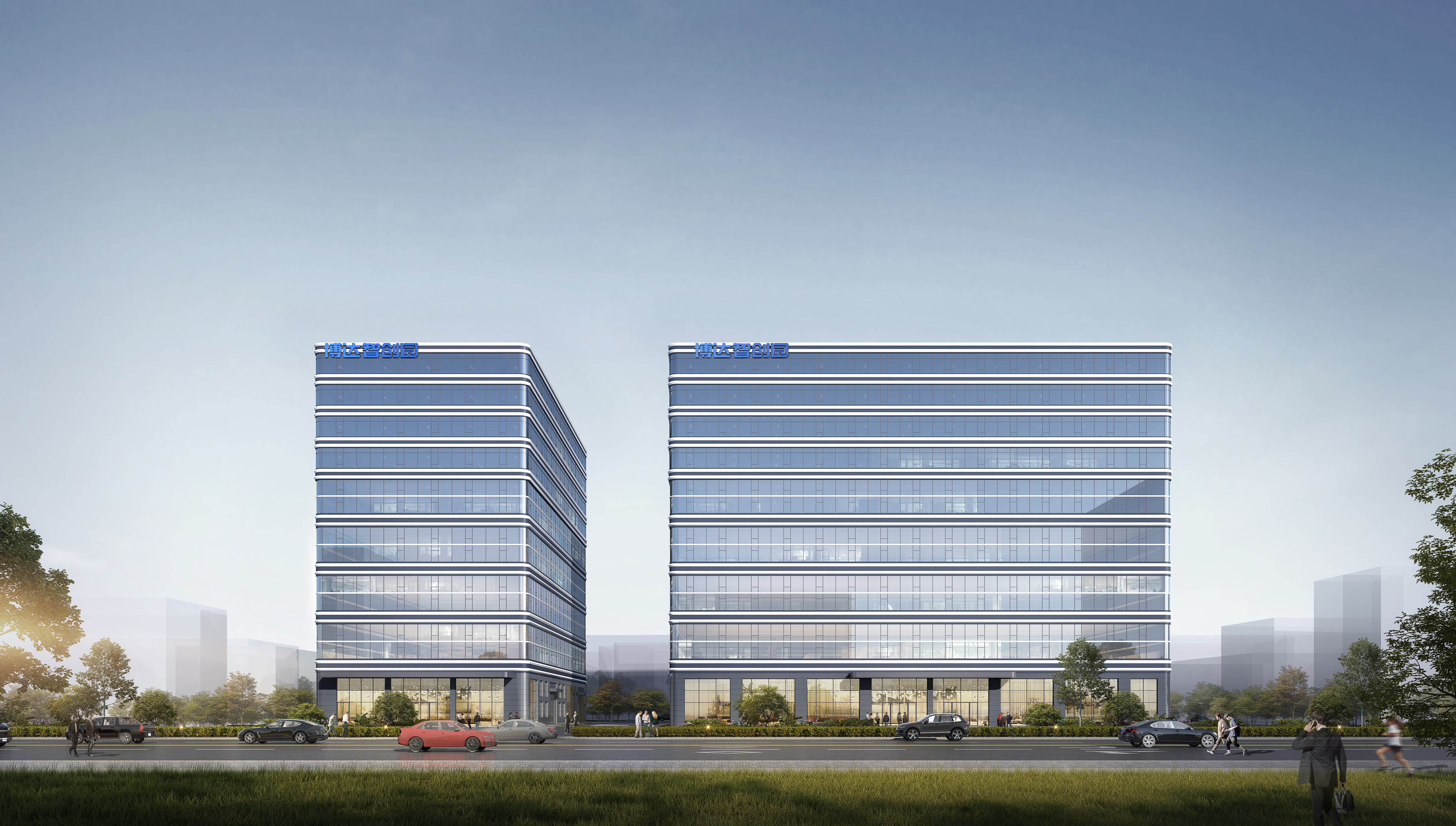 博达智创园北面外立面