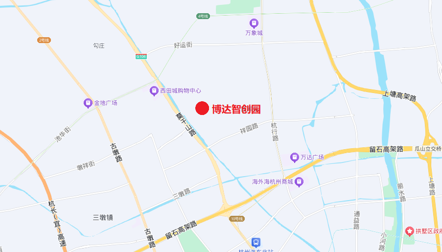 博达智创园位置示意